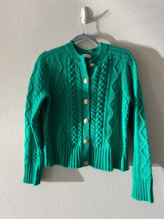 J. Crew Sweaters - Emerald Green Cable Knit Button-Front Women’s Sweater
